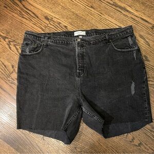 Abercrombie & Fitch Black Denim Cutoff Shorts
